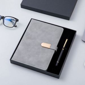 Wholesale Promotional Luxury Pu Leather Hardcover <b>Journal</b> Business Diary Logo Stationery Customised Notebook and Pen Gift Set - Product Image 5