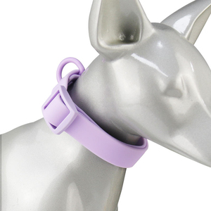 Wholesale Waterproof Dog Collar Durable Outdoor Walking Solid Color Washable Pvc Rubber Dog Collar - Product Image 5