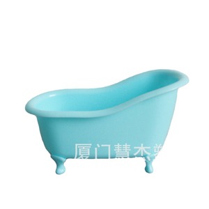 Mini Plastic <b>Storage</b> Bathtub White Desktop Organizer Solid Color <b>Small</b> <b>Storage</b> <b>Box</b> For Makeup Tidy - Product Image 1