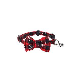 Nuevo <span class=keywords><strong>collar</strong></span> popular de Navidad para perros con cintas, poliéster ecológico, pajarita para vacaciones de invierno, <span class=keywords><strong>Collar</strong></span> para mascotas al por mayor en Stock - Product Image 5