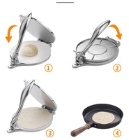 Machine à presser manuelle Birui pour pâte de maïs, tortillas, pains, raviolis, 220V, facile à utiliser, pour la pâtisserie maison, les gâteaux et les pizzas