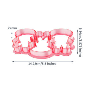 <span class=keywords><strong>Emporte</strong></span>-pièces et moule à biscuits en plastique multi-formes pour fondant et pâte à biscuits, motif bonhomme de pain d'épices de Noël - Product Image 2