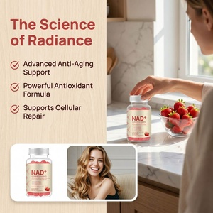 Gomitas de NAD+ de Marca Blanca OEM para Mujeres, 1000mg, NR, Resveratrol, Quercetina, Salud Celular, Energía, Vitalidad, Sin Azúcar, Etiqueta Privada - Product Image 3