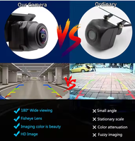 Caméra de recul pour voiture AHD 720P 160 degrés étanche IP68 Vision nocturne CCD capteur d'image assistant de stationnement inversé