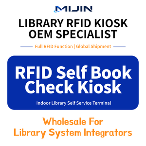 Mijin Macchina Self-Service per Libreria Intelligente Grigio Argento, Chiosco RFID per Prestito e Restituzione Rapida con Windows 10 per la Gestione dei Beni della Biblioteca - Product Image 1