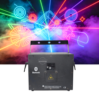 Luz Láser de Animación RGB a Todo Color de 8W/10W, Proyector de Escenario 4 en 1 con DMX/Sonido/Automático para Discotecas y DJ