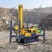 Foreuse à chenilles de type impact pour puits d'eau, machine de forage civile de grand diamètre, profondeur 500m, avec garantie de plus de 5 ans
