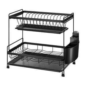 Soportes de almacenamiento multifuncionales de doble capa modernos, estantes de almacenamiento de cocina para estante de exhibición de platos y organización de herramientas - Product Image 4