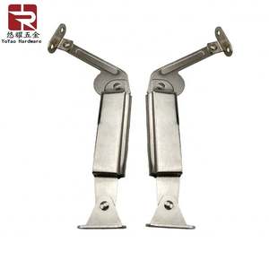 Charnière à ressort de sécurité triangulaire fer jouet coffre boîte couvercle Support couvercle séjour pour atelier de stockage chambre salon utilisation extérieure - Product Image 1