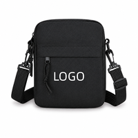 Sac bandoulière Oxford personnalisé avec logo, imperméable, décontracté, mini sac à bandoulière, sac de voyage, sac messager pour homme pour téléphone portable