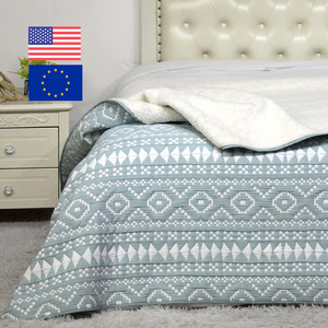 Edredón Decorativo de Invierno con Diseño Floral, Jacquard, Ecológico, de Poliéster/<span class=keywords><strong>Sherpa</strong></span>, para Uso en Hoteles y Hogares - Product Image 2