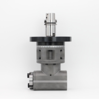 Tête de fraisage latérale robuste WEDN HSK63A BT40 à couple élevé, tête angulaire à 90 degrés pour usinage intensif sur centre d'usinage CNC, compatible avec les fraises à queue