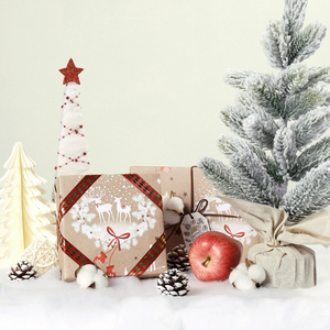 Wholesale 80g Christmas Silver, Blue, Yellow Kraft <b>Paper</b> <b>Tissue</b> 43*300cm Gift Luxury Custom Packaging <b>Wrapping</b> <b>Paper</b> Roll - Product Image 2