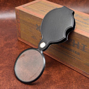 Loupe portable 50 mm avec étui en cuir, pour la lecture et la bijouterie, sans lumière - Product Image 2