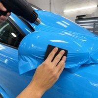 Film de protection de peinture automobile (PPF) personnalisé en gros, film de changement de couleur bleu glace pour voitures de luxe