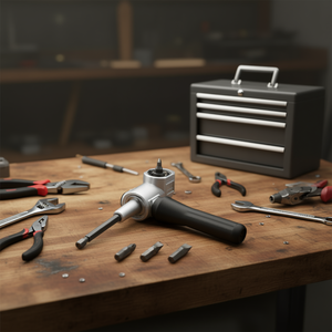 Soporte para destornillador Fervi de 90 grados con puntas intercambiables para trabajos de apriete de precisión - Product Image 3