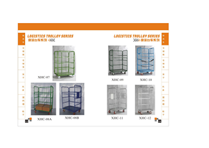 Carretilla Logística Plegable de Tres Lados con Diseño de Malla de Hierro y Respaldo Desmontable para Circulación en Almacenes - Product Image 2