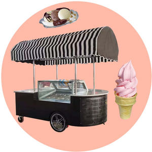 2025 Popular High Quality Mobile Ice Cream Fish and Chips Equipment Mobile Food Truck Refrigerated Mobile Bbq Food <b>Cart</b> - Product Image 5