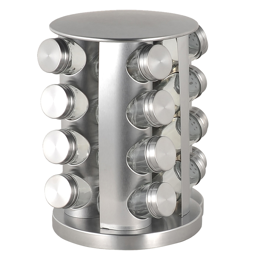 Многофункциональный Органайзер в форме башни на заказ, роскошный круглый вращающийся стеллаж для бутылок и банок, 16 шт., многоуровневая Полка для кухни