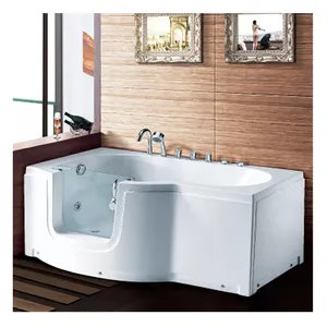 HS-B004B walk in bathtub for old people and disabled people walk-in bathtub with glass door