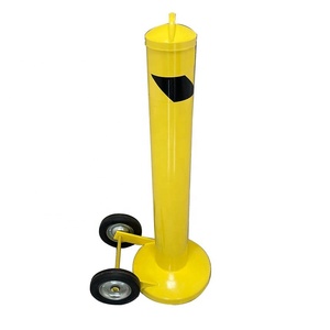 Borne de sécurité mobile sur roues pour <span class=keywords><strong>parking</strong></span> – Bornes en acier mobiles avec roues à vendre – Borne flexible - Product Image 5