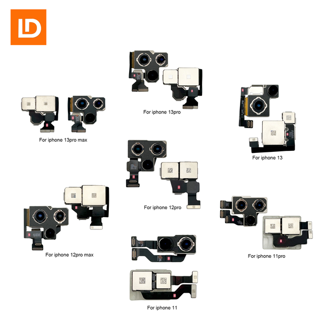 Original Rear Camera for iPhone 11/12/13 11/12 Mini 11/12/13 Pro 11/12/13pro Max Main Back Camera Module Rear Camera Spare Parts