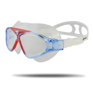 แว่นตาว่ายน้ำซิลิโคนวิสัยทัศน์กว้างสำหรับผู้ใหญ่