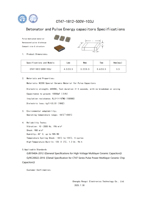 Condensateur à impulsions 10000pF 500V N2200 adapté à divers circuits à impulsions haute énergie.