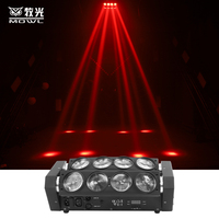 8 Yeux Araignée RVB DMX 8x10w LED Faisceau Tête Mobile Lumières pour Stage Dj Club Disco Bar Party