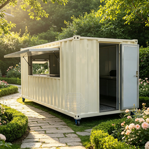 Conteneur maritime de luxe avec aménagement de restaurant de burgers, cuisine professionnelle, restaurant mobile - Product Image 2