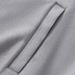 Sweat-shirt à capuche zippé en molleton 300 GSM vierge, personnalisable, de haute qualité, unisexe, mode décontractée, coupe oversize, vente en gros OEM - Product Image 4