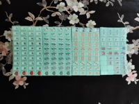 Nouveautés directement du fabricant : Tuiles de Mahjong américaines de luxe bleu aqua pour quatre joueurs, idéales pour les jeux entre amis