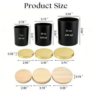 <span class=keywords><strong>Bougie</strong></span> en cire <span class=keywords><strong>de</strong></span> soja Aoyin dans un bocal en verre transparent avec couvercle, mèche en coton aromatique, bougies parfumées <span class=keywords><strong>de</strong></span> qualité supérieure - Product Image 4