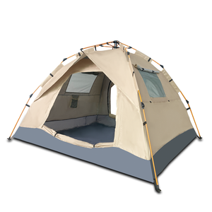 Tente de camping familiale portable à ouverture rapide automatique, imperméable, en Oxford, pour 3-4 personnes - Product Image 1