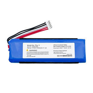 Battery Baterai Li-Ion polimer 3.7V 3000mAh untuk JBL Flip3 Speaker abu-abu edisi khusus T402 Speaker Audio JBL biru - Product Image 4