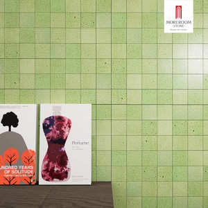 Carreaux artisanaux verts à surface <span class=keywords><strong>ondul</strong></span>ée pour les caractéristiques de villas modernes et la décoration murale - Product Image 5