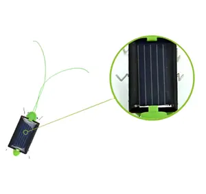 2018ソーラーバッタ教育用ソーラーパワーグラスショッパーロボットおもちゃが必要ガジェットギフトソーラーおもちゃ子供用バッテリーなし