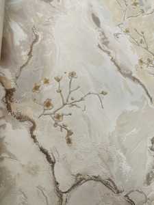 Modern Tribal Floral PVC Wall Covering Exclusive Waterproof Finish com Anti-Static Propriedade para Sala de Jantar Decor - Product Image 3