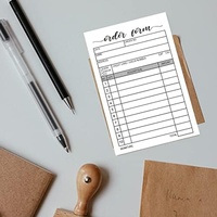 Bloc de formulaires de commande de 50 exemplaires, formulaires de reçu de vente en copie autocopieuse, livrets de factures pour magasins, entrepôts, bureaux