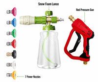 Canon à mousse professionnel réglable de 1000 ml, pistolet de lavage haute pression, kit d'outils pour le lavage de voitures, lance à mousse de neige, pistolet pulvérisateur