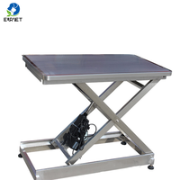 Table d'opération vétérinaire EUR VET en acier inoxydable 304 avec élévateur électrique pour diagnostic et traitement en clinique