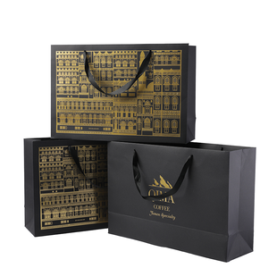 Bolsas de Compra de Papel de Arte Personalizadas de 1 mm de Grosor con Asas, Ecológicas, Reciclables, Desechables, para Empaque de Cajas de Regalo, Venta al por Mayor - Product Image 1