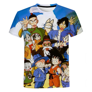 T-shirt a maniche corte da uomo in maglia 180g poliestere/cotone con stampa digitale 3D <span class=keywords><strong>anime</strong></span> giapponese Dragon Goku, spedizione gratuita - Product Image 6