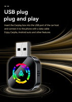 So Fast Connect 2 en 1 Adaptateur de jeu de voiture OEM universel de voiture filaire à sans fil Carplay Android Auto Dongle
