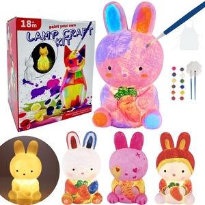 Enfants apprentissage précoce <span class=keywords><strong>couleur</strong></span> <span class=keywords><strong>dessin</strong></span> jouet Multi Styles <span class=keywords><strong>lapin</strong></span> animaux modèle veilleuse bricolage peint Graffiti créatif veilleuse - Product Image 2