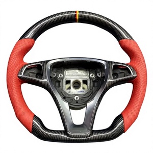 Volante Personalizado de Fibra de Carbono Real para Mercedes-Benz Clase GLC X253 C253 2016 2017 2018 2019 2020 2021 <span class=keywords><strong>2022</strong></span> 2023 - Product Image 3