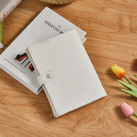 Couverture de cahier personnalisée en coton et lin pour Noël, mini couverture de livre vierge à sublimation, pochette de livre au format A5 pour ordinateur portable