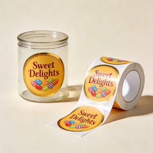 Custom Business Rectangle Labels Private Product <strong>Printable</strong> <strong>Adhesive</strong> <strong>Sticker</strong> Roll for Food Packaging - Product Image 6