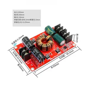 Perlindungan Multifungsi Papan Sirkuit Regulator Voltase Dc 24V Hingga 12V, Papan Catu Daya 120W