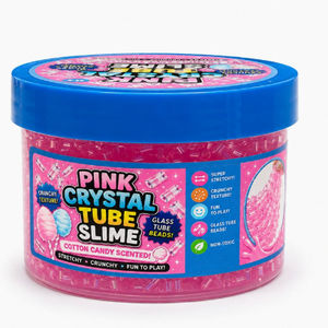 Slime Sunshine Tube bleu avec perles de verre, super extensible, croustillant, amusant pour les enfants de 8 à 13 ans, pâte à modeler et slime unisexe - Product Image 5